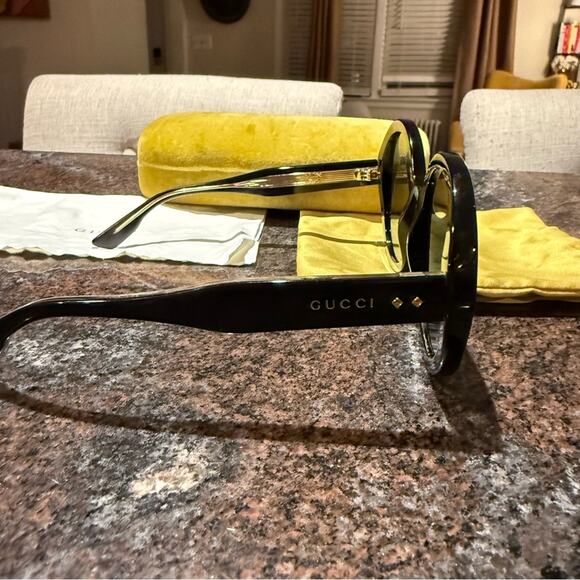 Gucci Round-frame Acetate Sunglasses - Picture 7 of 16